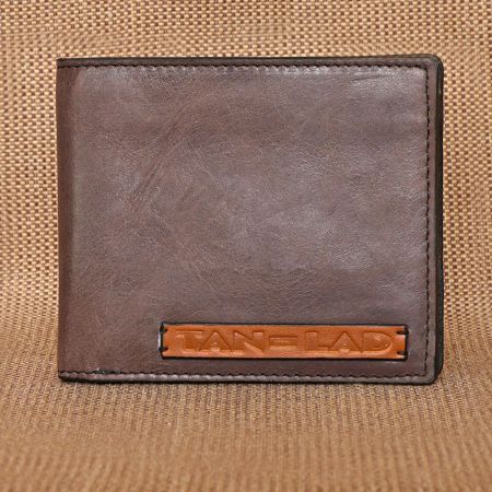 Handcrafted Black Currant Tan Wallet Leather Functional